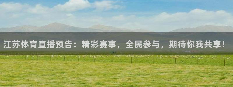 江苏体育直播预告：精彩赛事，全民参与，期待你我共享！